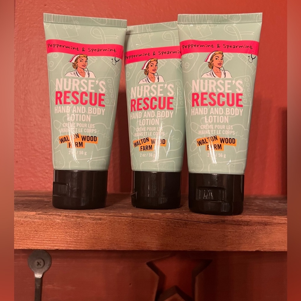 Walton Wood Farm Nurse's Rescue Hand & Body Lotion (3 Pk) 2 oz ❄️ NIP!